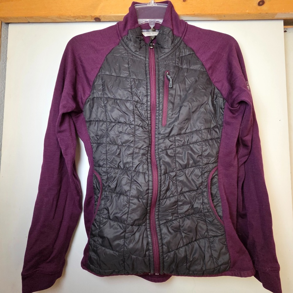 Smartwool PhD Women's Smartloft Divide Jacket Size M Full Zip Merino Wool Purple